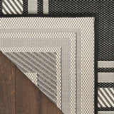 nourison horizon indoor outdoor hoz03 black rug