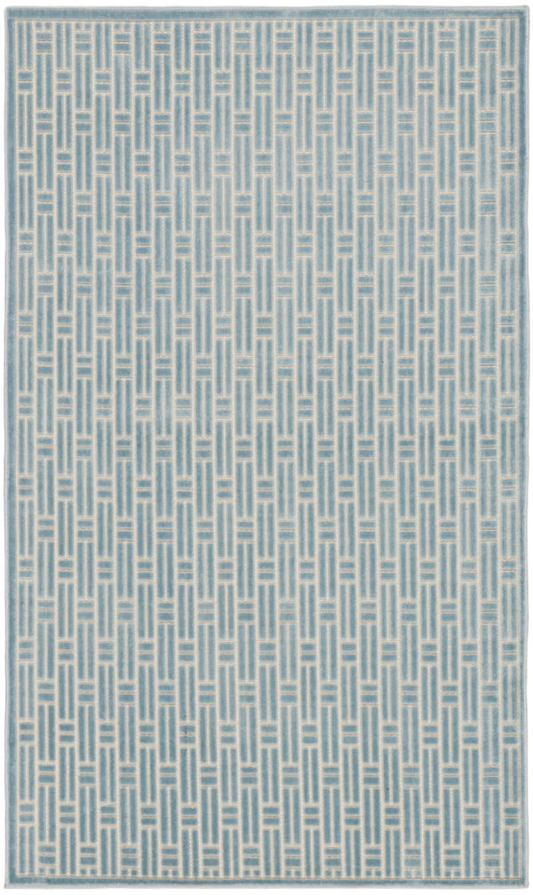 nourison washable charm wch02 blue ivory rug