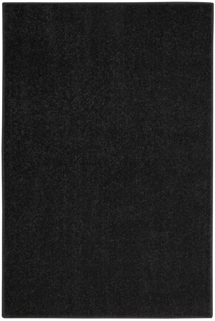 nourison nourison essentials nre01 black rug