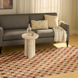 nourison nordic nrc14 rust rug