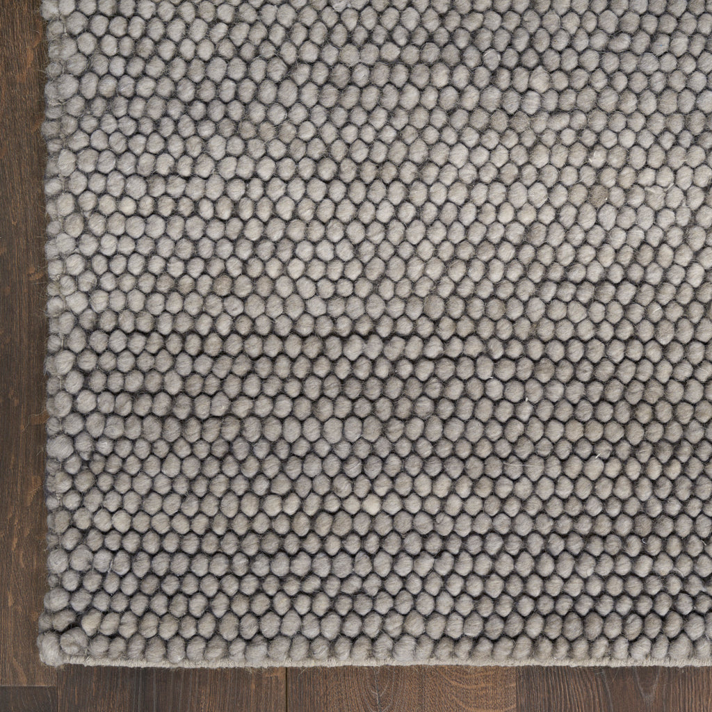 nourison pure knots knt01 grey rug