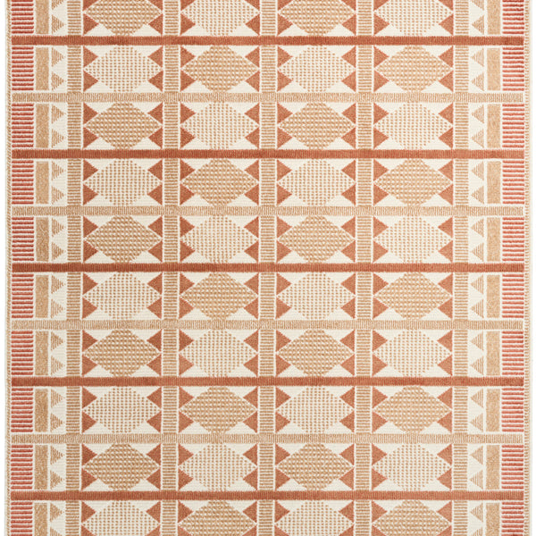 nourison nordic nrc06 rust rug