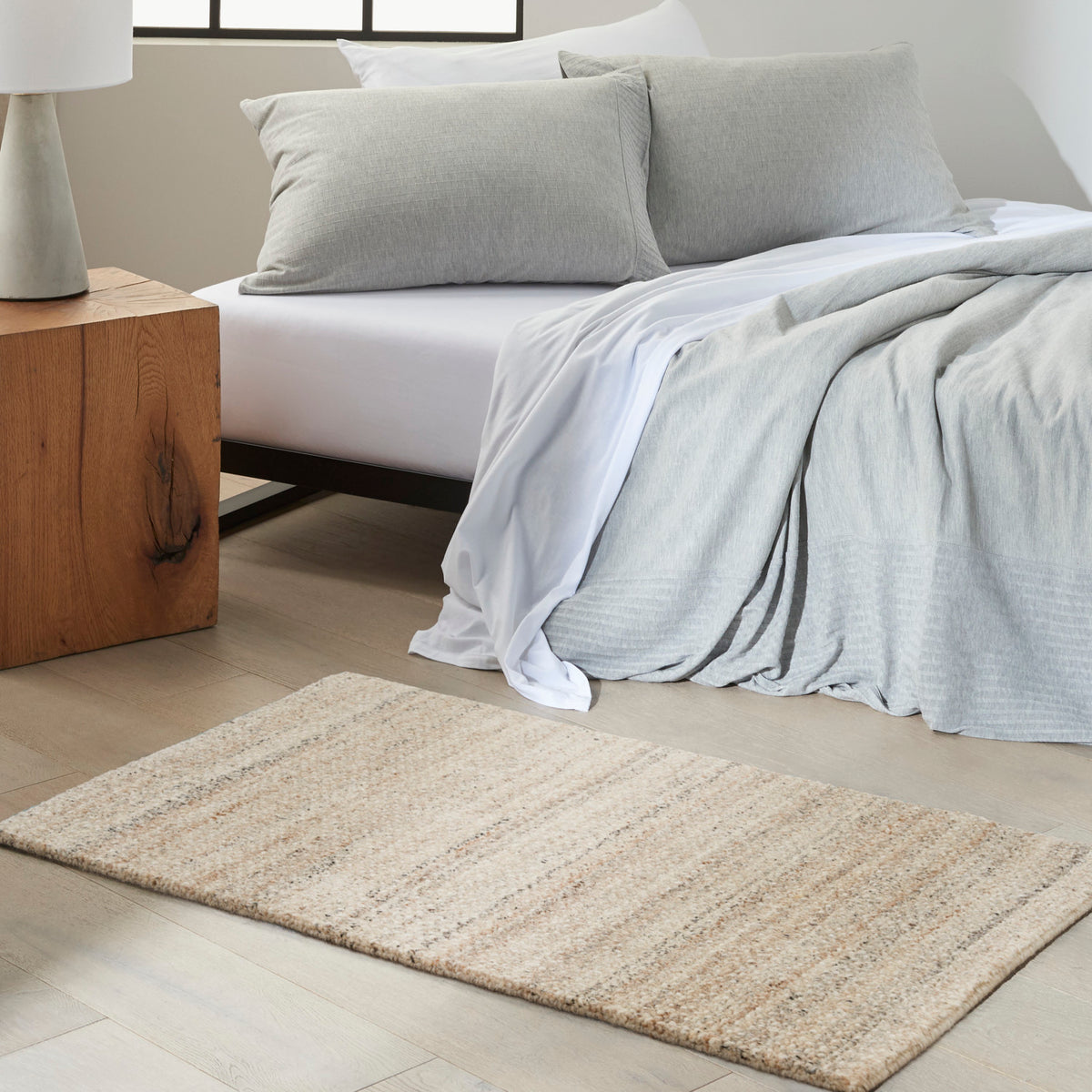 nourison ck040 abrash aba01 ivory grey rug
