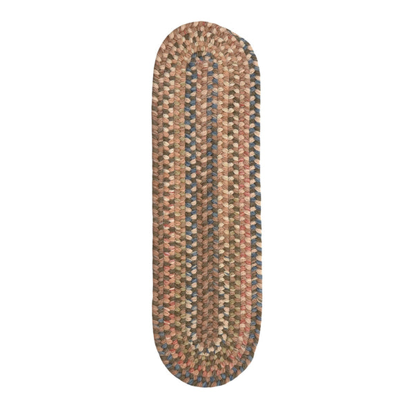 colonial mills new england braid ne02 brown rug