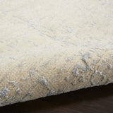 nourison luna lun01 ivory silver blue rug