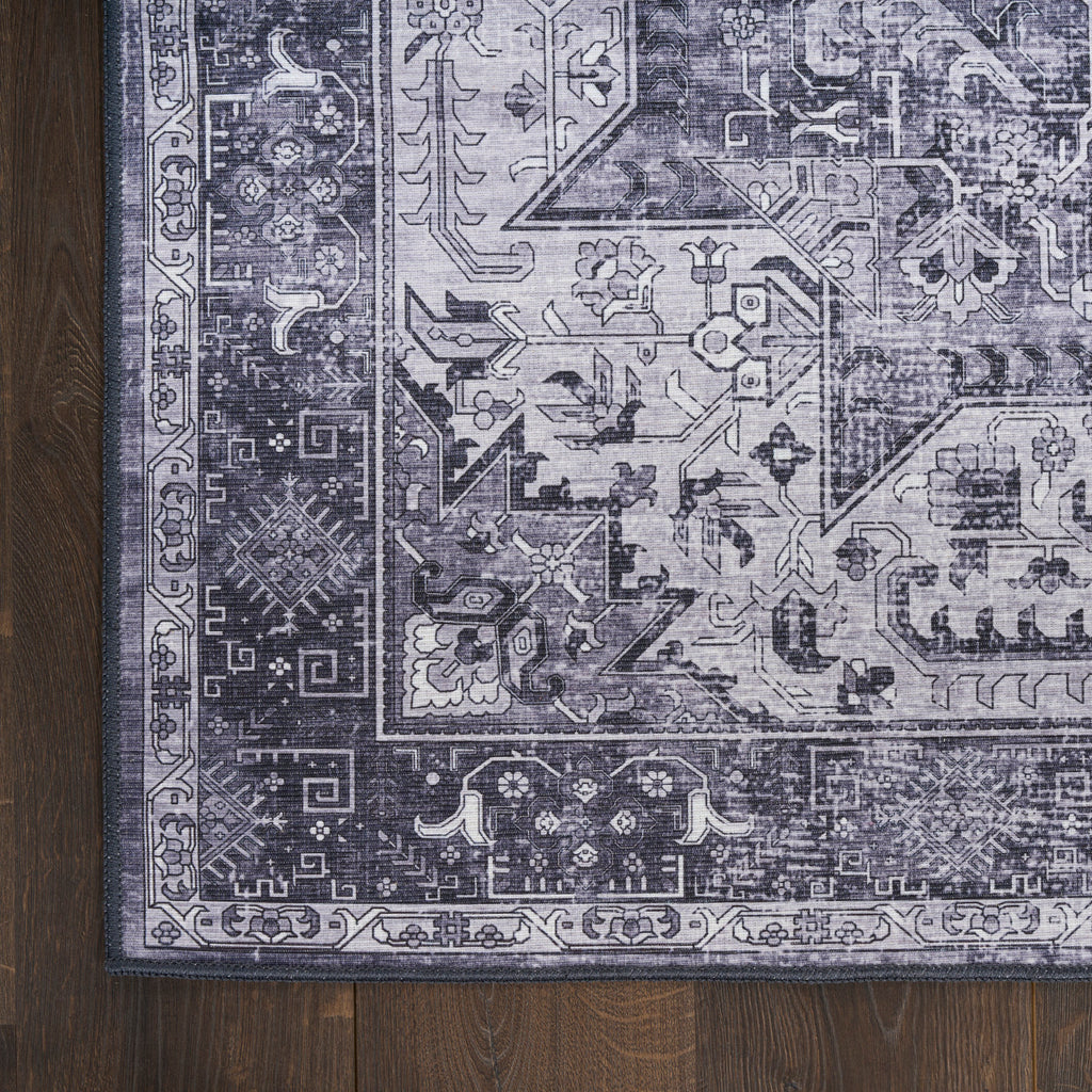 nourison nourison washables nwb15 charcoal grey rug