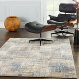 nourison solace sla03 ivory grey blue rug