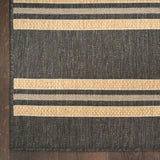 nourison horizon indoor outdoor hoz05 charcoal rug