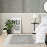 nourison grand street grn03 light grey rug