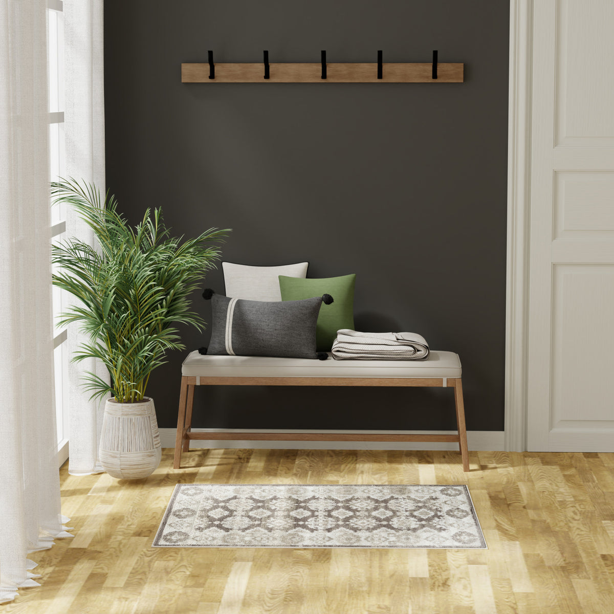 nourison dekor dek02 ivory brown rug
