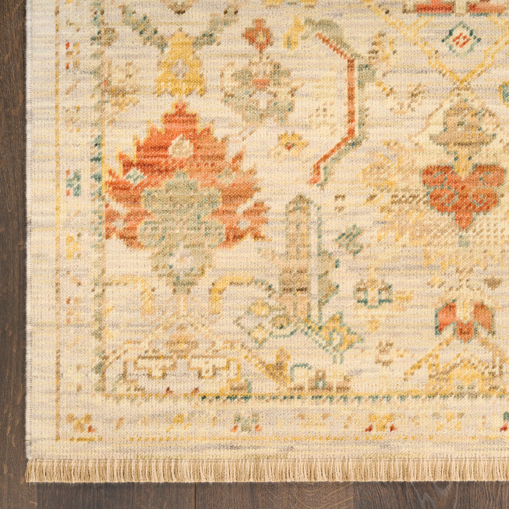 nourison antique bloom anb02 taupe multicolor rug