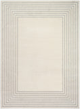 nourison ivory hues ivh03 ivory grey rug