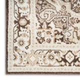 nourison dekor dek08 brown ivory rug