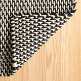 dash albert two tone rope rdb219 black rug