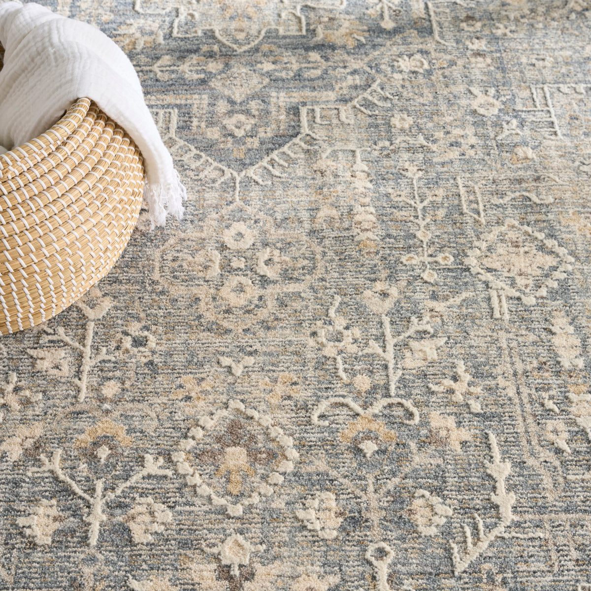 nourison retreat ret02 blue rug