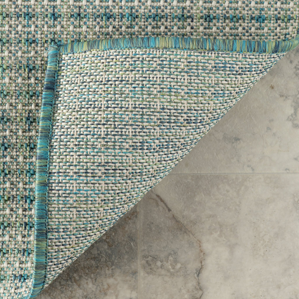 dash albert performance outdoor 200gbcb124d teal machine made polypropylene rug