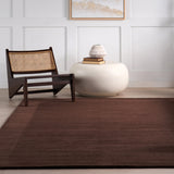 dash albert elevated solids 200svhl01c truffle brown woven flatwoven wool rug