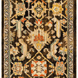 nourison antique bloom anb02 mocha multicolor rug