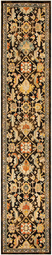 nourison antique bloom anb02 mocha multicolor rug