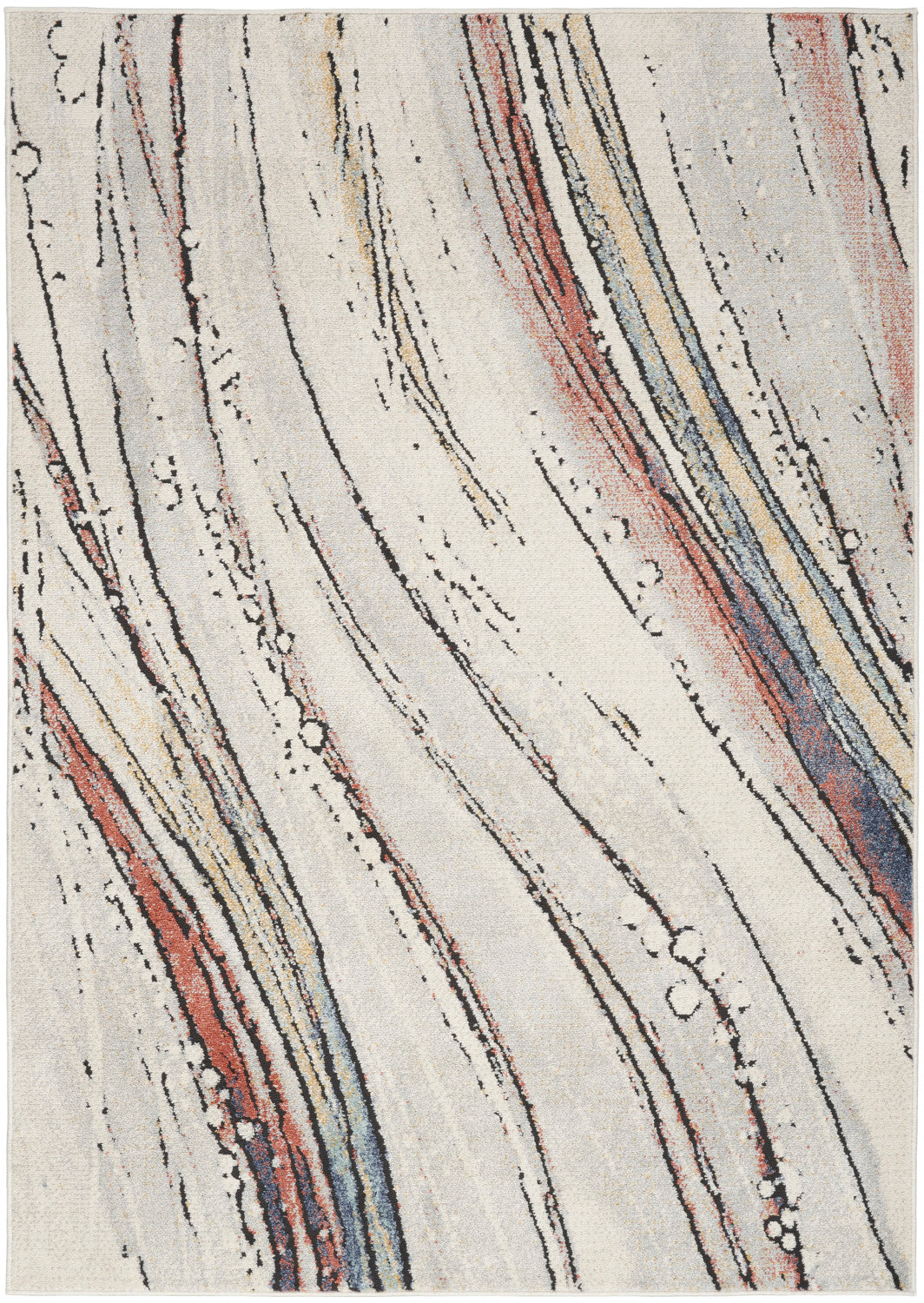 nourison motion mtt01 ivory multicolor rug