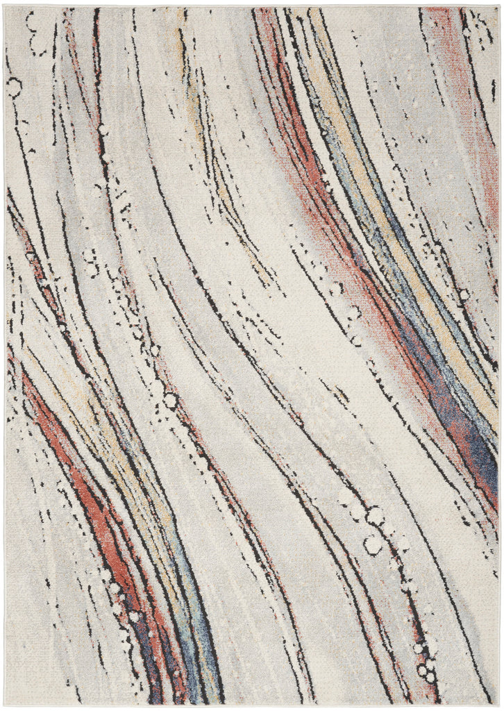 nourison motion mtt01 ivory multicolor rug