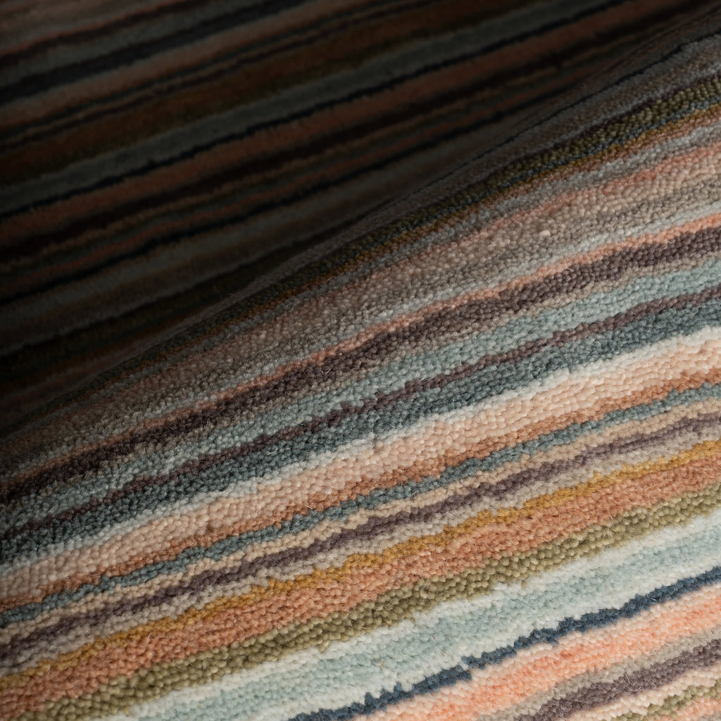 dash albert brindle stripe da2499 clay loom knotted wool rug