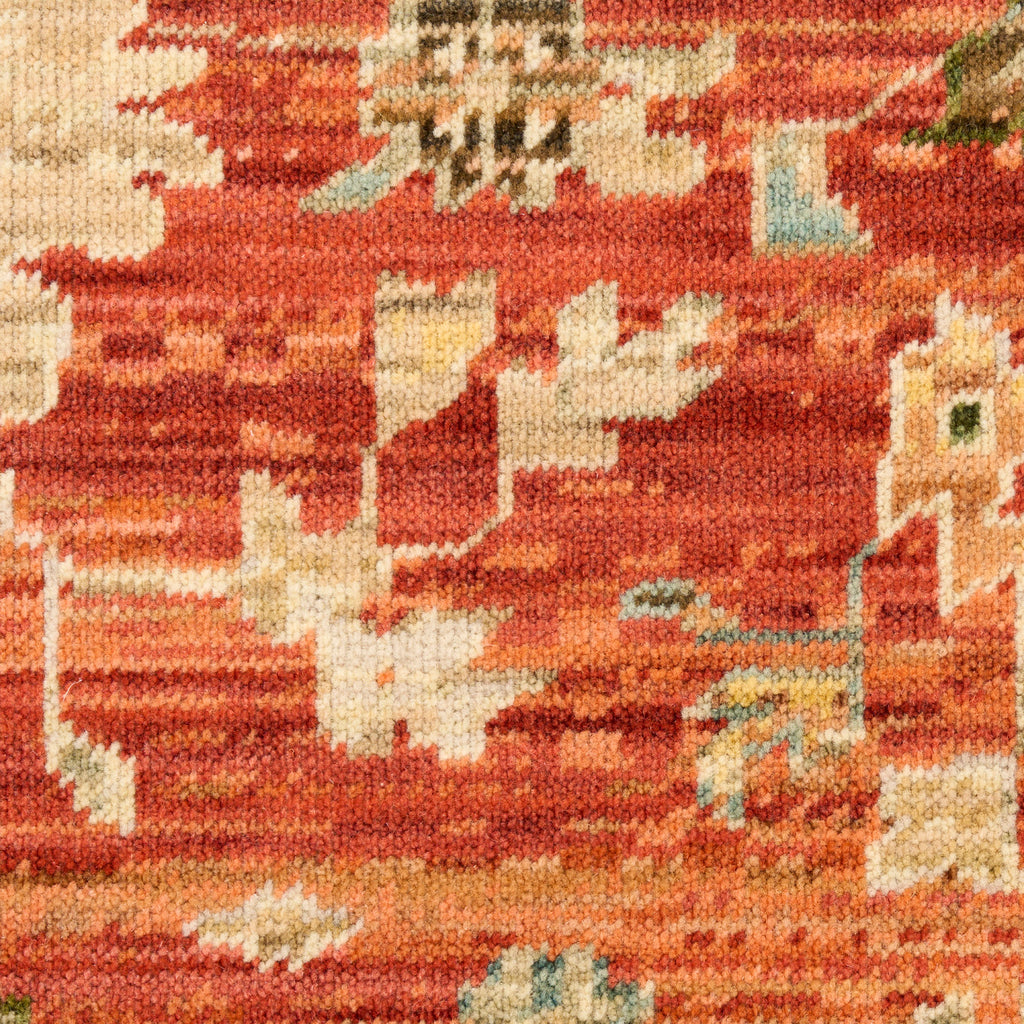 nourison antique bloom anb01 brick rug