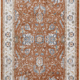 nourison astra machine washable asw20 rust ivory rug