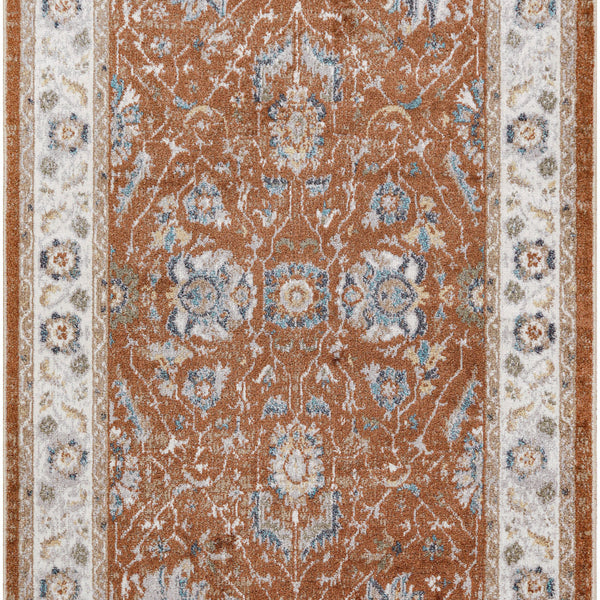 nourison astra machine washable asw20 rust ivory rug