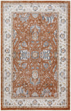 nourison astra machine washable asw20 rust ivory rug