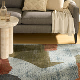 nourison nordic nrc18 blue multicolor rug