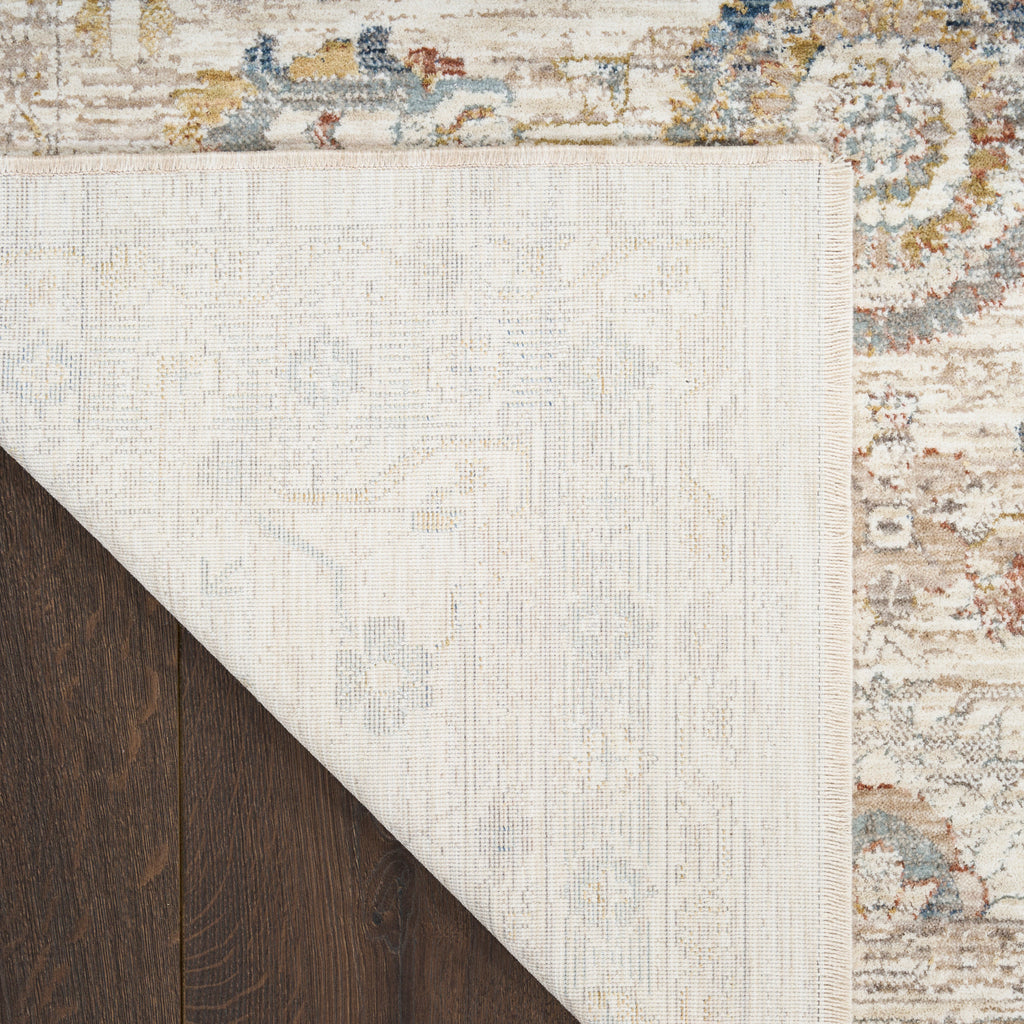 nourison antique fusion anf04 ivory multicolor rug