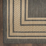 nourison horizon indoor outdoor hoz03 charcoal rug