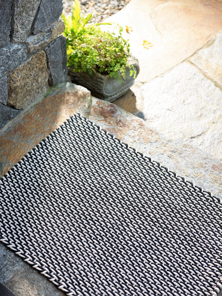dash albert two tone rope rdb219 black rug