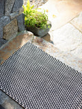 dash albert two tone rope rdb219 black rug