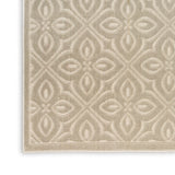 nourison washable charm wch03 silver ivory rug