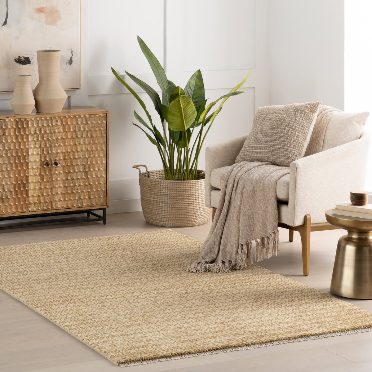dash albert tullie da2363 ochre hand knotted wool rug