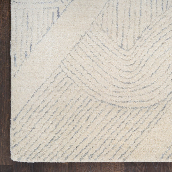 nourison pure patterns prn01 ivory grey rug