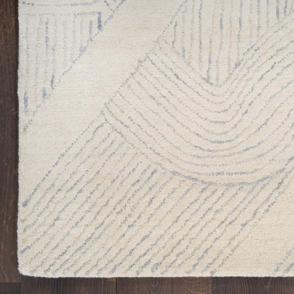 nourison pure patterns prn01 ivory grey rug
