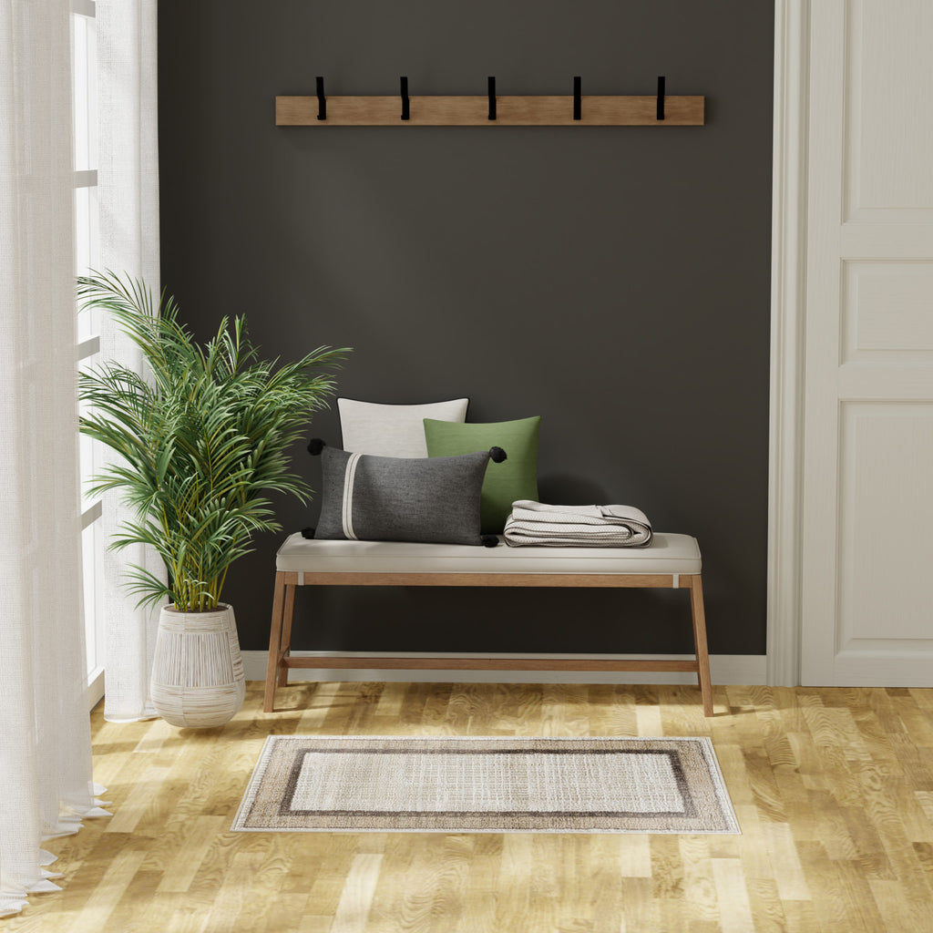 nourison dekor dek06 ivory brown rug