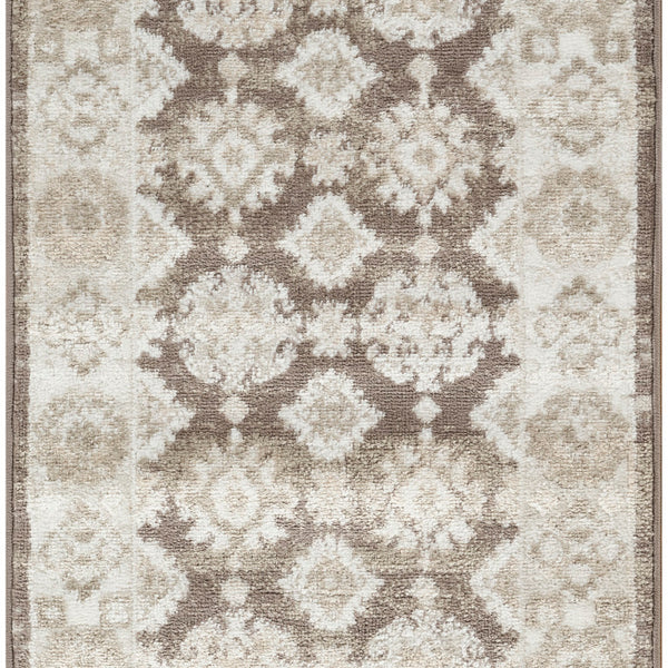 nourison dekor dek02 ivory brown rug