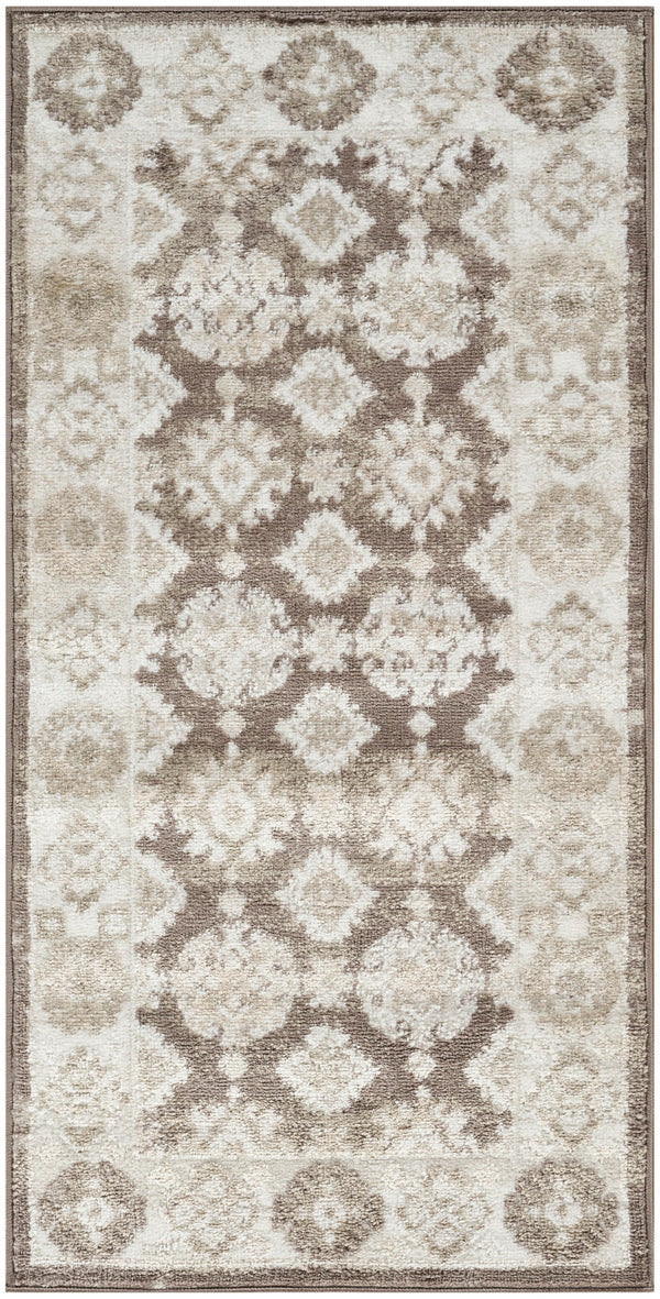 nourison dekor dek02 ivory brown rug