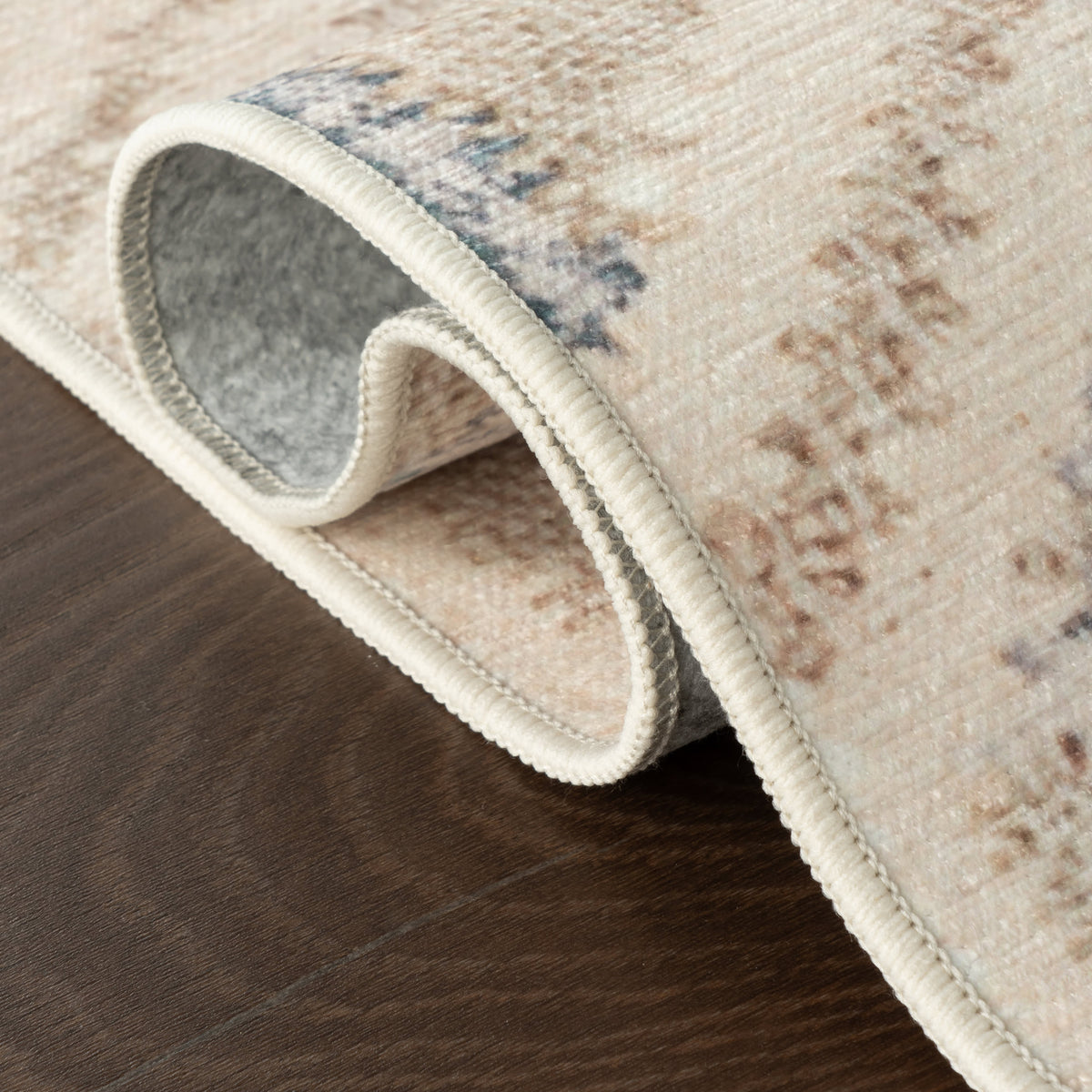 annie selke mw senava da2520 grey machine washable polyester rug