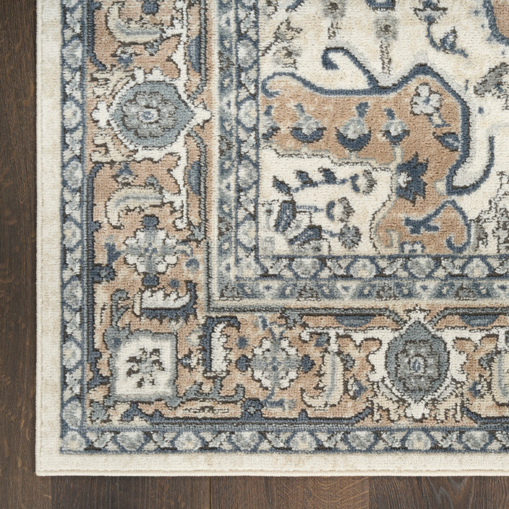 nourison quarry qua18 ivory taupe rug