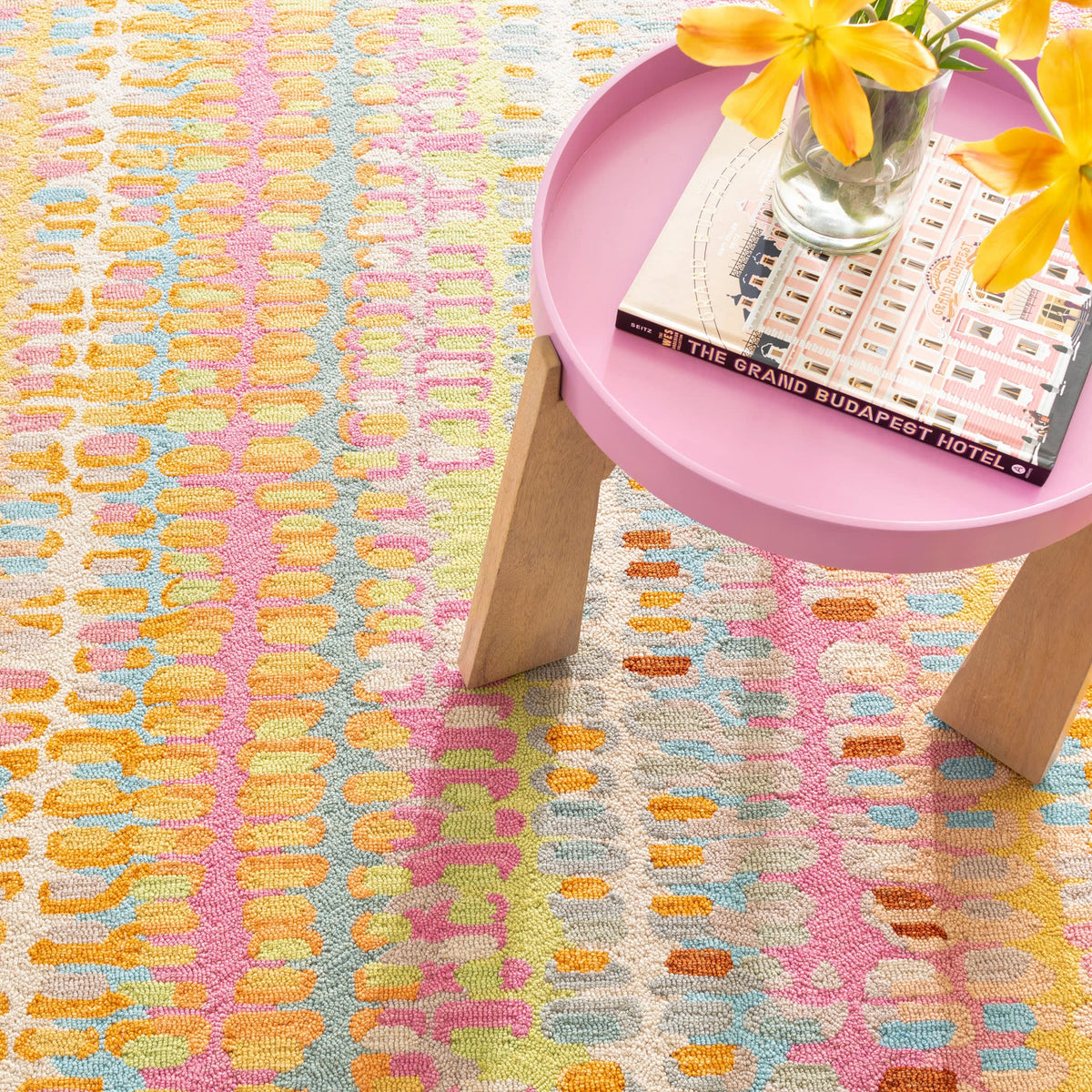 dash albert paint chip da1833 confetti hand hooked wool rug
