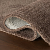dash albert elevated solids 200neez04b brown hand tufted wool rug