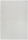 nourison soft plush rabbit fur sff01 silver rug