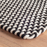 dash albert two tone rope rdb219 black rug