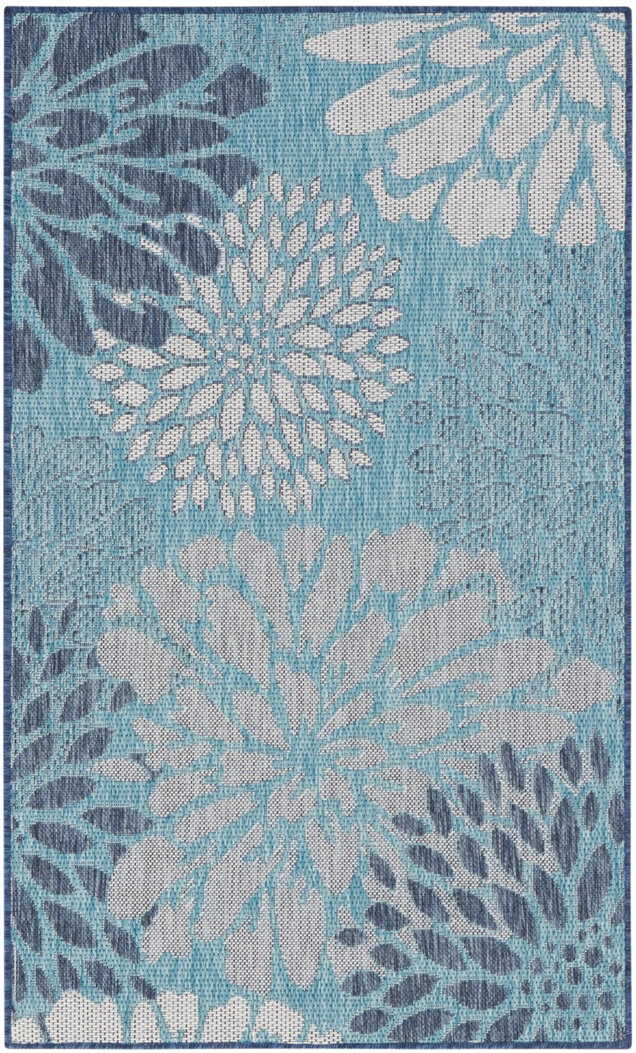 nourison garden oasis goa06 navy rug