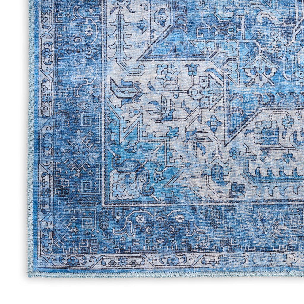 nourison nourison washables nwb15 blue rug